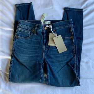 Madewell high rise skinny jeans NWT